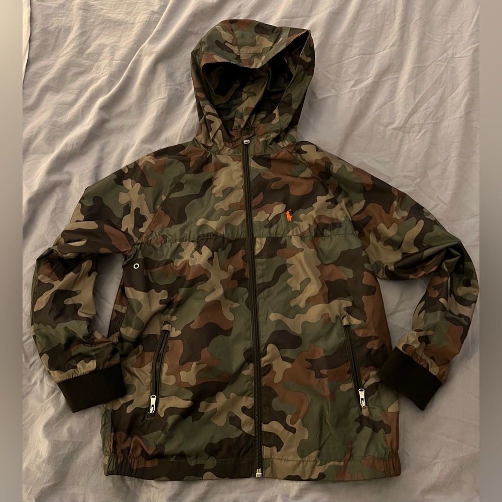 Boys Ralph Lauren Polo Camouflage Windbreaker Jacket